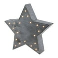 thumbnail image 2 of Northlight Lighted 5 Point Star Christmas Decoration - 9.75" - Gray, 2 of 4