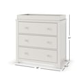 thumbnail image 4 of Child Craft Harmony 38" Interlocking 3-Drawer Dresser with Changing Table Topper, Anti-Tip Kit, Brushed Cotton, 4 of 7