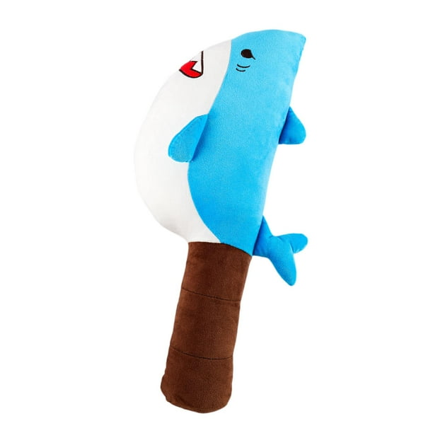Peluche de tiburón, juguete de peluche, animal de peluche, juguete ligero para sofá, decoración creativa Azul