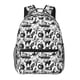thumbnail image 1 of Fotbe Black White Halloween Mochila Casual con Estampado para Escuela, Viajes y Actividades al Aire Libre - Duradera, Ligera y Cómoda, 1 of 5