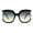 Black (Green Beige), variant on Womens Oversized Sunglasses Unique Open Cut Frame UV 400 Tortoise, Brown