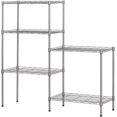 thumbnail image 2 of CAIHONG 5-Shelf Storage Wire Shelves Heavy Duty Standing Shelving Units Garage NSF Wire Shelf Adjustable Metal Organizer Wire Rack, Heavy Duty Storage Shelves, Heavy Duty Shelving Unit, Silver, 2 of 6