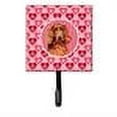 thumbnail image 2 of Irish Setter Hearts Love and Valentines Day Portrait Leash or Key Holder, 2 of 2