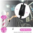 thumbnail image 3 of BarberPub Barber Pole with LED, Salon Spa Stripes Rotating Lamp, Barbershop Open Sign L018, 3 of 8