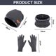 thumbnail image 2 of Gorro de punto de invierno, conjunto de bufanda cálida y guantes para pantalla táctil, 3 gorros con forro de lana para hombres y mujeres, 2 of 7