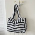 thumbnail image 3 of Bolsos de mano tipo burbuja para mujer, bolsos de hombro Hobo de nube a la moda de gran capacidad (negro), 3 of 8