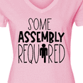 thumbnail image 4 of Inktastic Some Assembly Required Right Leg Amputee Women's V-Neck T-Shirt, 4 of 5