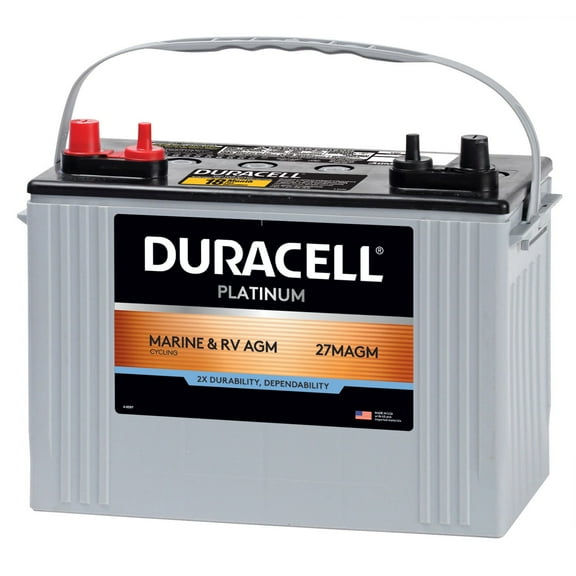 Duracell AGM Marine Battery, Group Size 27M