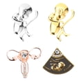 thumbnail image 1 of GOOHOCHY 4 PCS Broche de solapa de metal Cuerpo humano Tema de órgano Broche Pin de enfermera Broches de regalo, 1 of 7