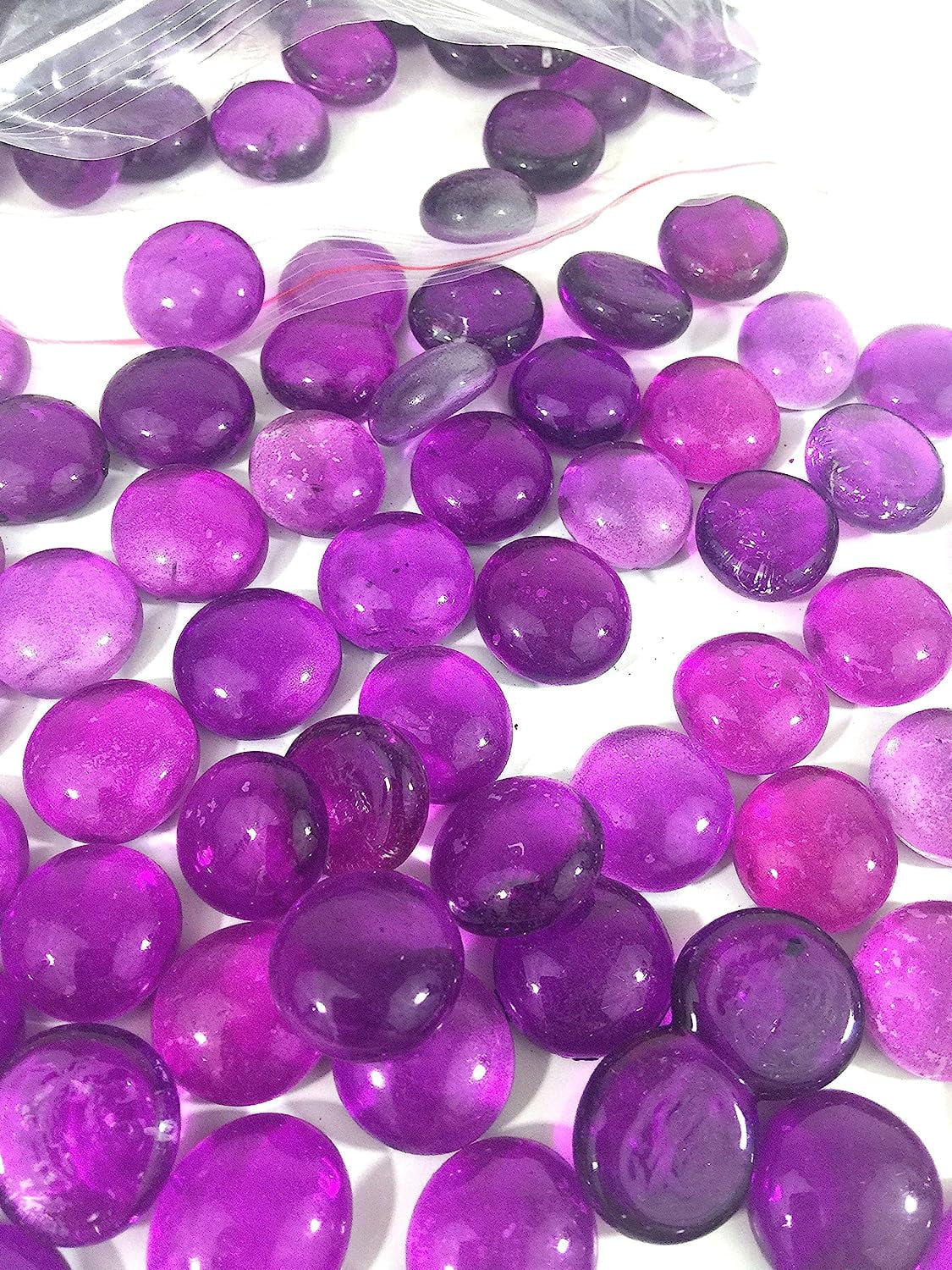 flat glass vase filler 30 pounds 2700 pcs (purple)