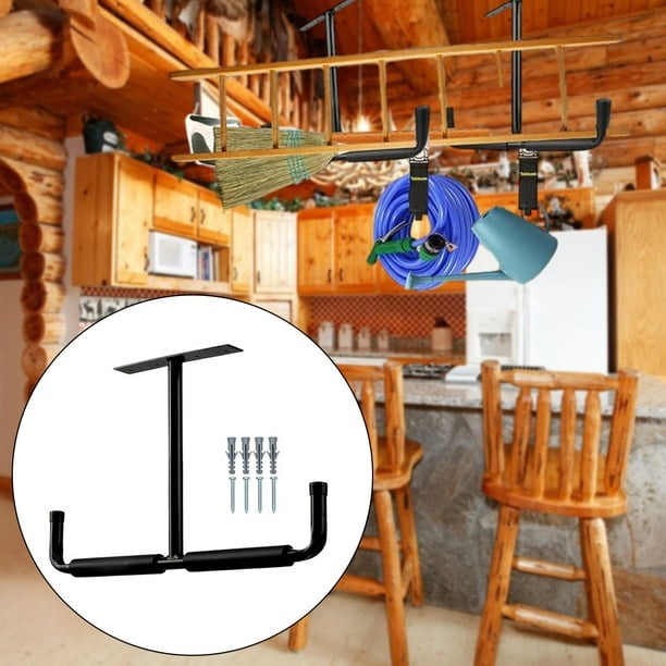 AMLESO Overhead Garage Storage Hook Utility Hanger for Lumber Ladder Bike Fishing  Rod 