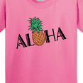 thumbnail image 4 of Inktastic Aloha with Pineapple Youth T-Shirt, 4 of 5