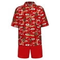 thumbnail image 3 of Raenseen Tenue de Kung-Fu pour Garçons Enfants Brodée Rouge Arts Martiaux Taichi Uniforme de Performance Traditionnel Rouge-F 130, 3 of 6