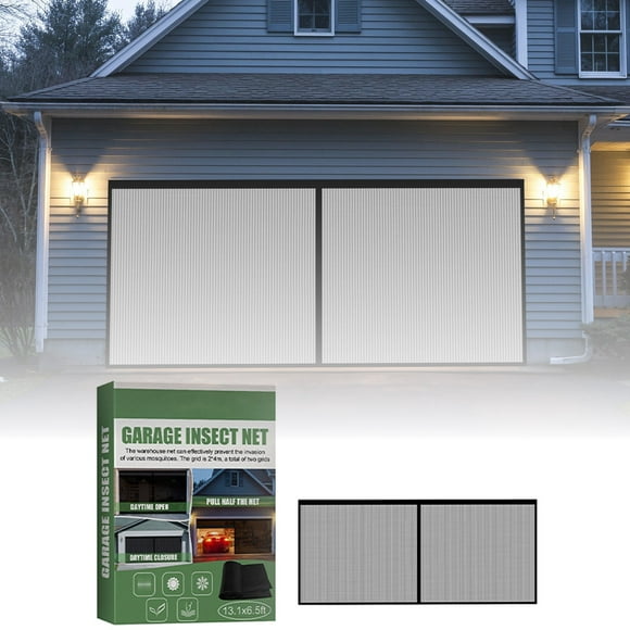 ​​EcoNest​ Garage Net Seamless Retractable Portable Net Garage Door Screen Easy To Install