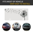 thumbnail image 5 of Easygdp Dandelion Blowing In The Wind License Plate Car Front License Plate Car Decoration Car Accessories Front Tag Plate Standard Size, 5 of 8