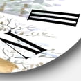 thumbnail image 3 of Designart 'Winter Cottage With Two Deers' Farmhouse Wall Clock, 3 of 5