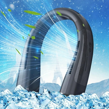 

Uandlove Portable Fans That Blow Cold Air Hanging Neck Bladeless Fan USB Charging Portable Hanging Neck Conditioning Fan Portable Waist Fan