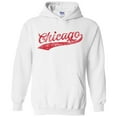 thumbnail image 6 of UGP Campus Apparel Chicago Baseball Script - Hometown Pride, Pitcher Hoodie - 3X-Large - White, 6 of 6