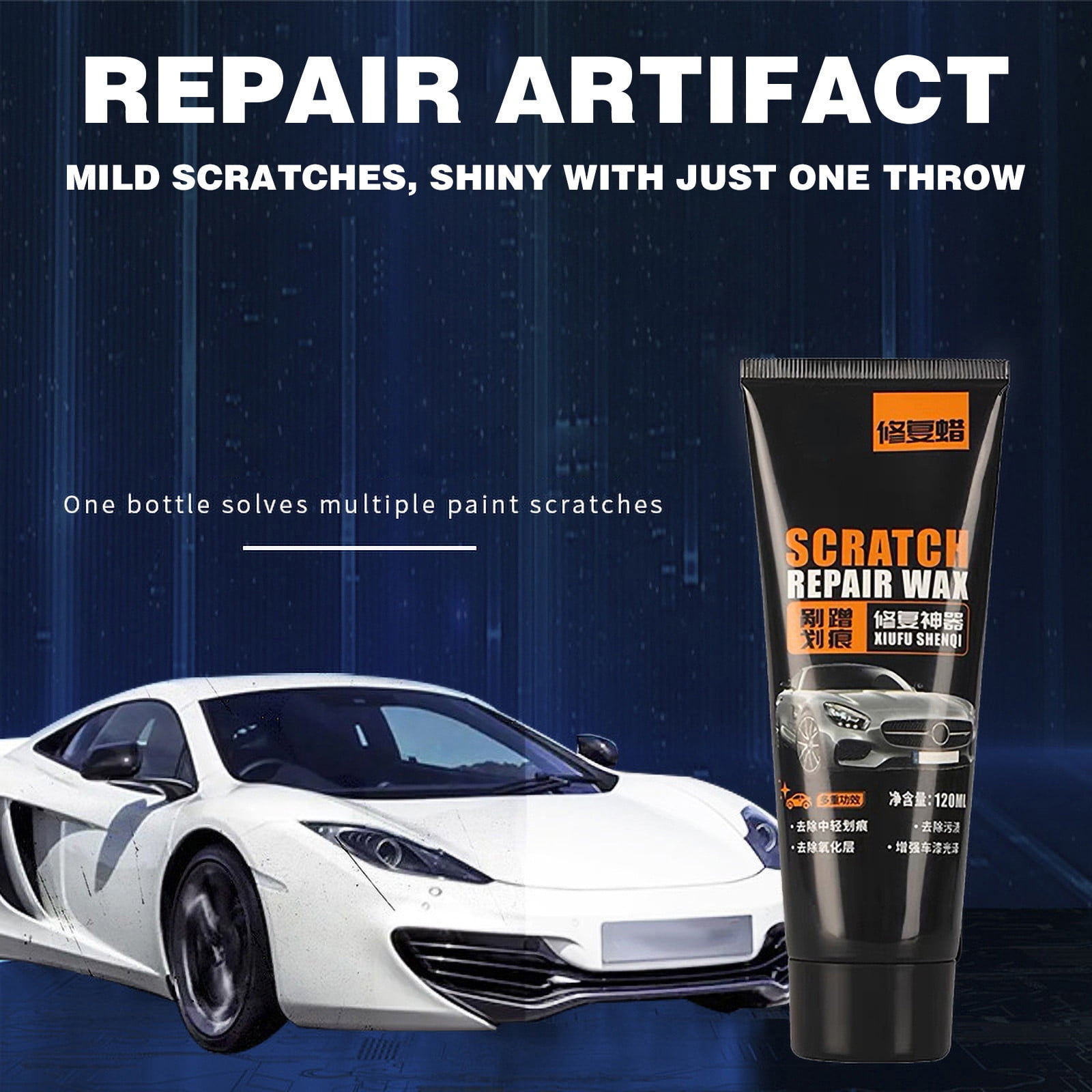 Cadorn Car Scratch Repair Paste - All - in - One Car Maintenance & Refurbishment Kit - Scratch Polishing & Paint Repair Paste with Cloth & Sponge