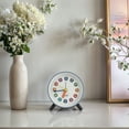 thumbnail image 2 of REGALWOVEN Mechanical Alarm Clock, Colorful Square Numbers Design, Durable Metal Material for Living Room Grey 3.7"L x 1.7"W x 4.1"H, 2 of 5