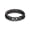 02. Black, variant on Bandmax 8MM Stainless Steel Cuban Chain Bracelets for Men Women Miami Curb Link Hand Chain Gift with Card To Son Graduation Birthday Father's Day