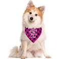 thumbnail image 3 of Little Sister Dog Bandana, Dog Bandana, Funny Cute Dog Bandana, Pink Buffalo Plaid Pet Scarf, Pet Dog Scarf Accessories, Pet Dog Triangle Scarf, Dog Bandana for Small Medium Large Dogs (C14), 3 of 4