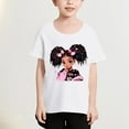 thumbnail image 2 of Ugoldhm Girls Summer Shirts Cute Print Short Sleeve Crew Neck Tee Tops Kids Casual Clothes Size 3-12, 2 of 4