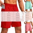 thumbnail image 3 of ASEIDFNSA Mens Quick Dry Shorts Solid Running Workout Shorts Outdoor Summer Shorts with Pockets, 3 of 3