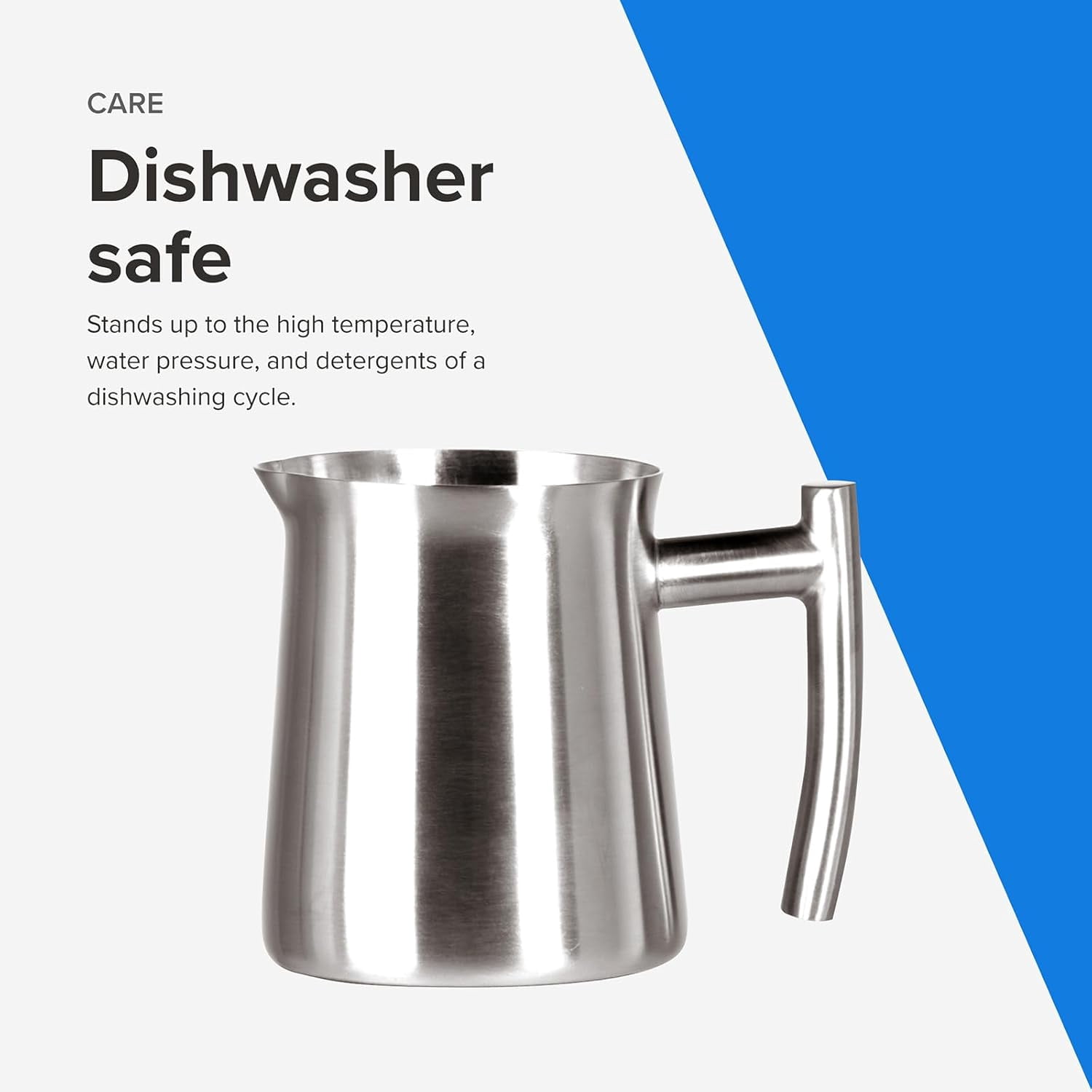 Frieling Stainless Steel Milk Frothing Pitcher 10 oz Brushed Silver