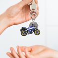 thumbnail image 2 of 5 llaveros de motocicleta de PVC con etiqueta para llavero de motocicleta, llavero divertido con colgante, accesorios de fiesta para hombres, 2 of 8