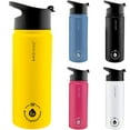 thumbnail image 6 of GROSCHE Chicago Stainless Steel Tea Infuser Flask | Beverage Bottle | Hot & Cold Drinks | Loose Leaf Tea Infuser | Travel Convenience Water Bottle | 22 fl oz, Yellow, 6 of 8