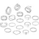 thumbnail image 2 of 18-31 Piezas Anillos de Nudillos para Mujeres Conjuntos de Anillos Apilables Niñas Anillos de Dedo Articulados Vintage Juego de Anillos de Oro para Mujeres Hombres Anillos de Cristal con Flores Tallad, 2 of 4