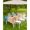 thumbnail image 4 of Hokiten Outdoor Tablecloths with Umbrella Hole & Zipper, Ocean Beach 60 x102 Inch Rectangle Tablecloths, Starfish Sea Waves Coastal Seaside Sand Waterproof Table Cloth, Patio/Pool Table Covers, 4 of 7