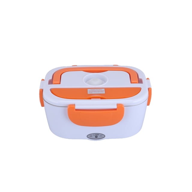 Bearachild Fiambrera eléctrica, práctico contenedor de comida multifunción extraíble, calentador desmontable, accesorios para dormitorio, enchufe Electrodomésticos Naranja 110 V/EE. UU. Bearachild HA065402-05