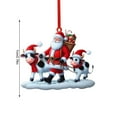 thumbnail image 3 of Xihbxyly Adorno para Árbol de Navidad, Diseño de Papá Noel Guiando Ganado, Impresión Acrílica de Doble Cara, Regalo Ideal para Amantes de Las Mascotas, Decoración Festiva, 1 Pieza con Cuerda., 3 of 7