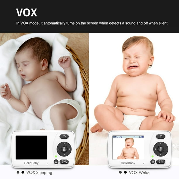 Barbala Baby Monitor 4,3 Moniteur vidéo pour bébé avec caméra