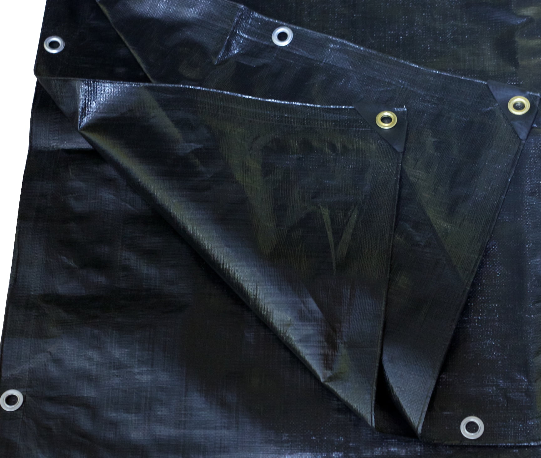 Harpster Tarps 20 ft. x 20 ft. Heavy Duty 6 oz. Black Poly Tarp 12 Mil