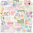 thumbnail image 1 of Queilt 100 PCS Danish Pastel Stickers, Aesthetic Cute Stickers, Inspiration Stickers, Girly Scrapbooking Sticker for Computers, Water Bottles, Scrapbooking, 1 of 5
