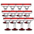 thumbnail image 2 of Libbey Aruba 12 oz. Margarita Glass with Red Rim and Base (12/Case) | Tropical Bliss with Red Accents, 2 of 3
