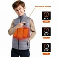 thumbnail image 2 of Birdeem Children's Winter Jacket, Solid Color, Intelligent Constant Temperature, Hooded, Sleeveless, Casual, Keep Warm, 2 of 9