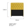 thumbnail image 3 of Cabecera Lady king size - Amarillo WEIK Lady, 3 of 3