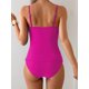 thumbnail image 3 of Trajes de baño Tankini Eomenie Tummy Control, cintura alta, color rosa intenso, 3 of 4