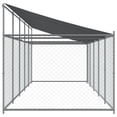 thumbnail image 4 of vidaXL Dog Cage with Roof and Door Gray 32.8'x6.6'x6.6' Galvanized Steel, 4 of 9