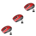 thumbnail image 4 of jesticaly Computer 2.4Ghz Wireless Optical Mouse Quick Speed Low Latency 6 Buttons Plastic Gaming Mice Desktop PC Portable Red 3Set, 4 of 6