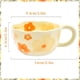 thumbnail image 4 of Elegante de Café de CeráMica Floral con Decoraciones Florales, Vasos de de 250 Ml para DecoracióN del Hogar,A, 4 of 6