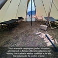 thumbnail image 2 of Tente Tipi Chaude pour 5 à 8 Personnes avec Prise pour Poêle, Tente Pyramide Tipi de Camping pour le Camping, la Randonnée avec Sac à Dos, 2 of 7