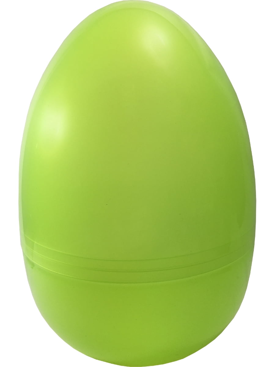 Jumbo 8" Translucent Green Plastic Easter Surprise Egg Decorations
