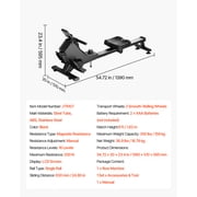 KFFKFF Magnetic Rowing Machine with 16 Adjustable Resistance Levels, Foldable Design for Home Use, 350 lbs Capacity, Smooth Pulley System, Bluetooth App Integration, and LCD Display