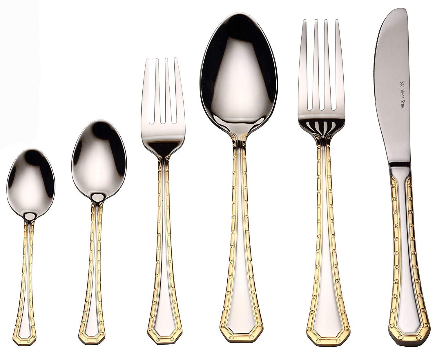 16 24pc Hoffmanns Cutlery Dinner Tableware Stainless Steel Kitchen Dining Set