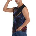 thumbnail image 3 of Balery Rainbow Wings Majestic Dragon Camisetas sin mangas para hombre, absorbe la humedad y protege contra el mal olor.-Medium, 3 of 7